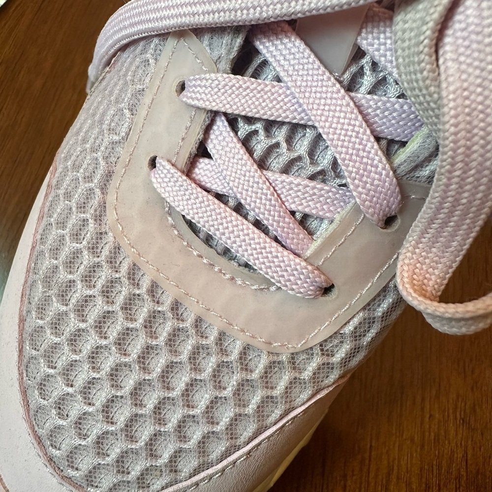 Diesel Pink Chunky Sneakers | Mesh & Leather | Platform Sole Size 8 - Picture 4 of 5